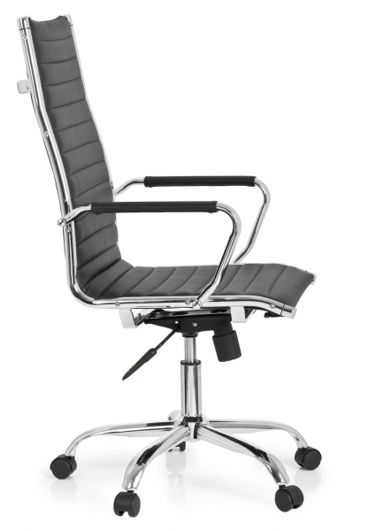Bueroland PINA Chefsessel Kunstleder Rueckenlehnenhoehe:62cm Chrom/schwarz
