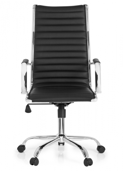 Bueroland PINA Chefsessel Kunstleder Rueckenlehnenhoehe:62cm Chrom/schwarz
