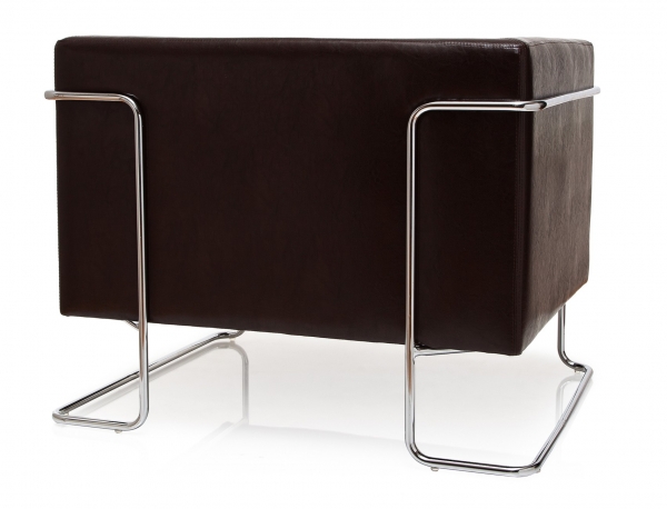 Bueroland HAMFAT Loungesofa Kunstleder braun 1-Sitzer