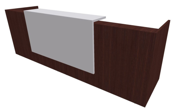 Quadrifoglio Z2 Empfangstheke C03 Wenge/telegrau Gestell:silbern Quadrifoglio Z2 Empfangstheke C03 Wenge/telegrau Gestell:silbern