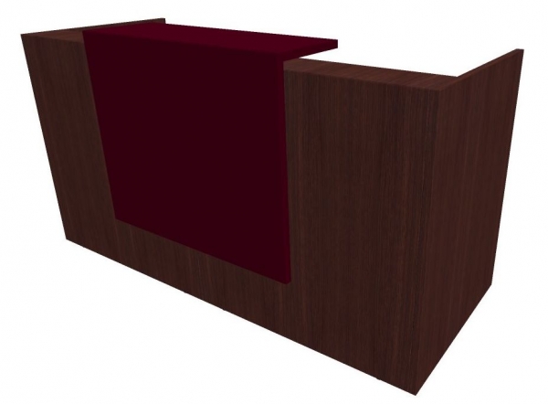 Quadrifoglio Z2 Empfangstheke C04 Wenge/purpurrot Gestell:silbern Quadrifoglio Z2 Empfangstheke C04 Wenge/purpurrot Gestell:silbern