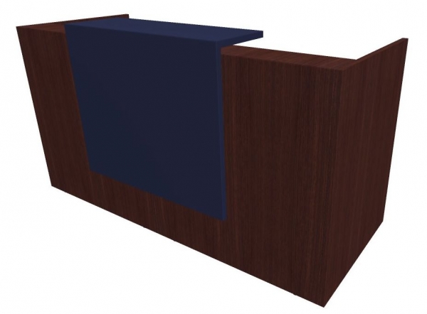 Quadrifoglio Z2 Empfangstheke C04 Wenge/violett Gestell:silbern Quadrifoglio Z2 Empfangstheke C04 Wenge/violett Gestell:silbern