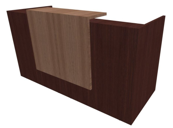 Quadrifoglio Z2 Empfangstheke C04 Wenge/walnuss Gestell:silbern Quadrifoglio Z2 Empfangstheke C04 Wenge/walnuss Gestell:silbern