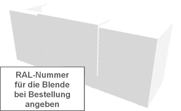 Quadrifoglio Z2 Empfangstheke C05 Weiss/Wunschfarbe Gestell:silbern Quadrifoglio Z2 Empfangstheke C05 Weiss/Wunschfarbe Gestell:silbern