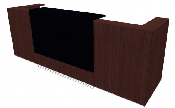 Quadrifoglio Z2 Empfangstheke C06 Wenge/schwarz Gestell:silbern Quadrifoglio Z2 Empfangstheke C06 Wenge/schwarz Gestell:silbern