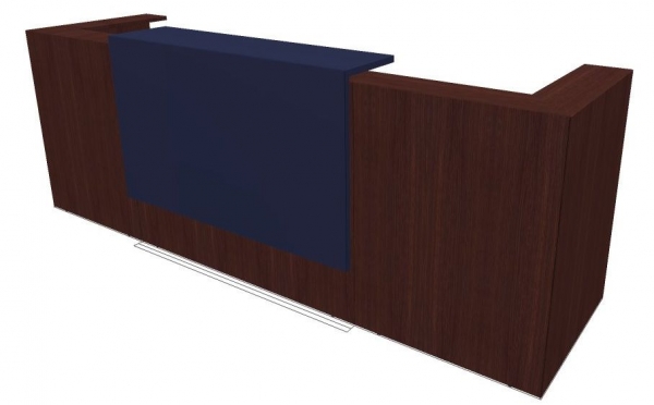 Quadrifoglio Z2 Empfangstheke C06 Wenge/violett Gestell:silbern Quadrifoglio Z2 Empfangstheke C06 Wenge/violett Gestell:silbern