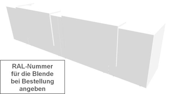 Quadrifoglio Z2 Empfangstheke C21 Weiss/Wunschfarbe Gestell:silbern Quadrifoglio Z2 Empfangstheke C21 Weiss/Wunschfarbe Gestell:silbern
