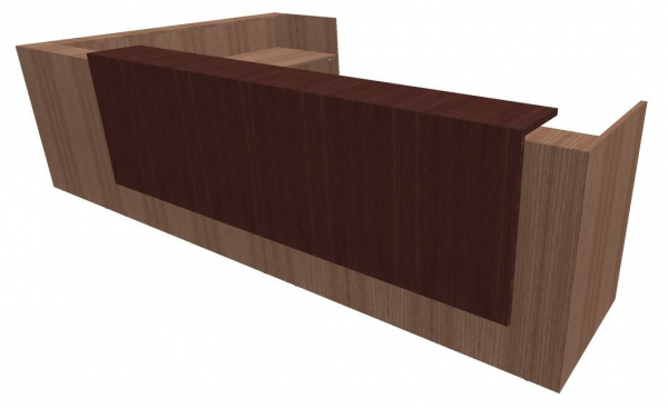 Quadrifoglio Z2 Empfangstheke C26 Walnuss/wenge Gestell:silbern Quadrifoglio Z2 Empfangstheke C26 Walnuss/wenge Gestell:silbern