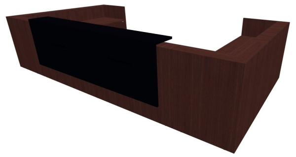 Quadrifoglio Z2 Empfangstheke C31 Wenge/schwarz Gestell:silbern Quadrifoglio Z2 Empfangstheke C31 Wenge/schwarz Gestell:silbern