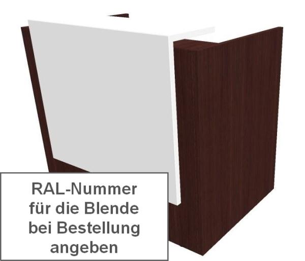 Quadrifoglio Z2 Empfangstheke C71 Wenge/Wunschfarbe Gestell:silbern Quadrifoglio Z2 Empfangstheke C71 Wenge/Wunschfarbe Gestell:silbern