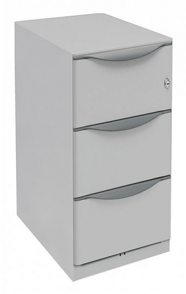 Bisley WAVE Rollcontainer 3Schubladen lichtgrau 30cm Bisley WAVE Rollcontainer 3Schubladen lichtgrau 30cm