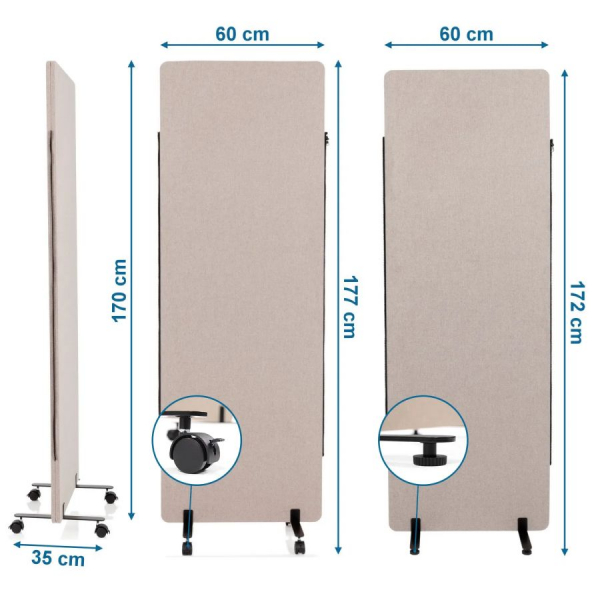 bueroland-thewall-trennwand-system-2er-set-taupe-masse