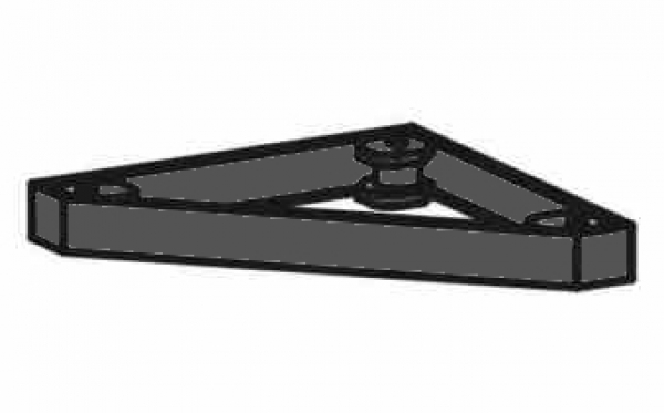 Geramöbel PRO Metallsockel f.Eckabschlussregal schwarz
