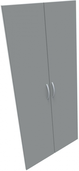 Geramoebel FLEX Zubehoer Fluegeltuersatz 80cm/5OH lichtgrau