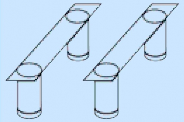 Hammerbacher Schrankzubehoer Sockelfuesse silbern 4erSet