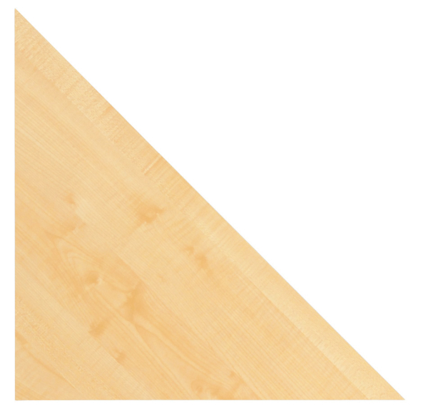 Hammerbacher Verkettungsplatte Dreieck 80x80cm VXE90 incl. Konsole