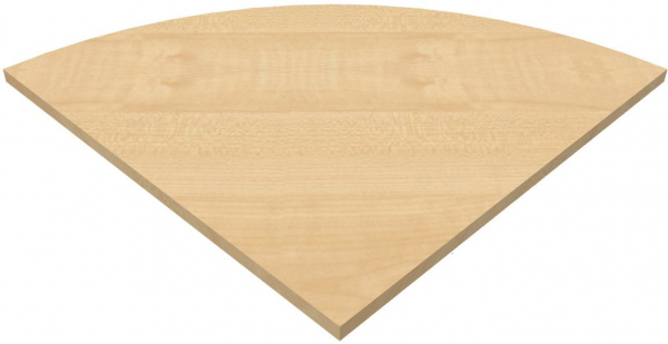 Hammerbacher K Tischplatte Viertelkreis 80x80cm Hammerbacher K Tischplatte Viertelkreis 80x80cm