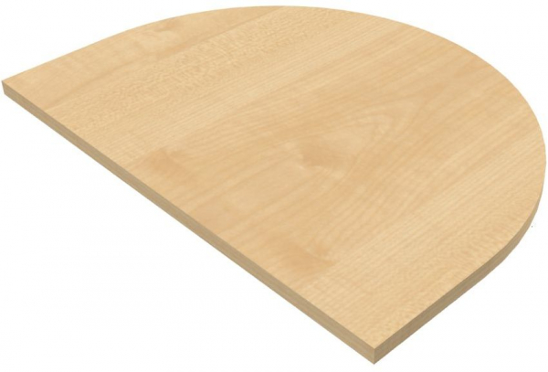 Hammerbacher K Tischplatte halbrund 60x80cm Hammerbacher K Tischplatte halbrund 60x80cm