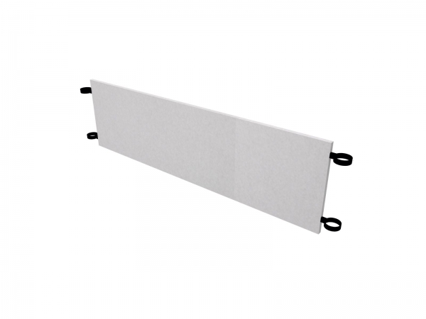 Hammerbacher H Zubehoer Rueckwandverkleidung silbern 180cm