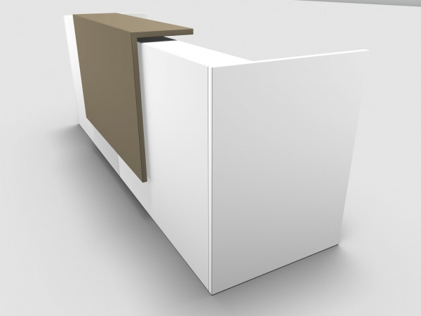 Quadrifoglio Z2 Empfangstheke C02 weiss 286cm Blende:Lack/beige Gestell:weiss Quadrifoglio Z2 Empfangstheke C02 weiss 286cm Blende:Lack/beige Gestell:weiss