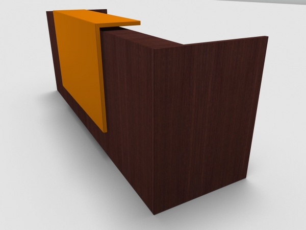 Quadrifoglio Z2 Empfangstheke C02 Wenge 286cm Blende:Lack/orange Gestell:weiss Quadrifoglio Z2 Empfangstheke C02 Wenge 286cm Blende:Lack/orange Gestell:weiss
