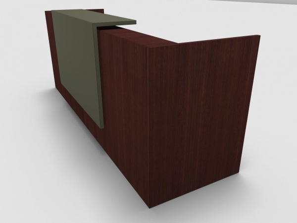 Quadrifoglio Z2 Empfangstheke C02 Wenge 286cm Blende:Lack/gruen Gestell:silbern Quadrifoglio Z2 Empfangstheke C02 Wenge 286cm Blende:Lack/gruen Gestell:silbern