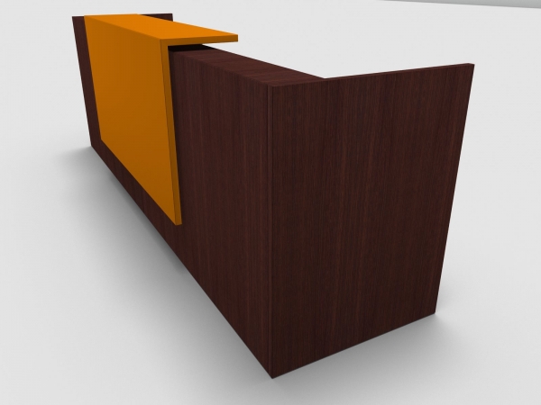 Quadrifoglio Z2 Empfangstheke C03 Wenge 326cm Blende:Lack/orange Gestell:weiss Quadrifoglio Z2 Empfangstheke C03 Wenge 326cm Blende:Lack/orange Gestell:weiss