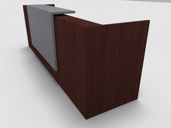 Quadrifoglio Z2 Empfangstheke C03 Wenge 326cm Blende:Lack/grau Gestell:silbern Quadrifoglio Z2 Empfangstheke C03 Wenge 326cm Blende:Lack/grau Gestell:silbern