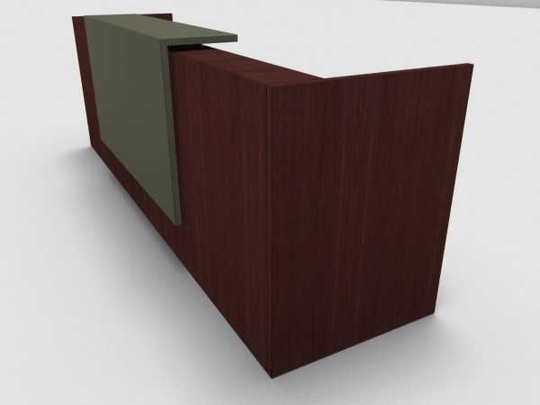 Quadrifoglio Z2 Empfangstheke C03 Wenge 326cm Blende:Lack/gruen Gestell:silbern Quadrifoglio Z2 Empfangstheke C03 Wenge 326cm Blende:Lack/gruen Gestell:silbern