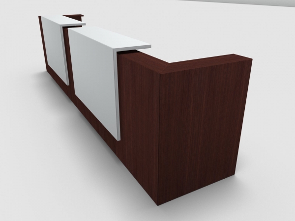Quadrifoglio Z2 Empfangstheke C21 Wenge 445cm Blende:Lack/weiss Gestell:weiss Quadrifoglio Z2 Empfangstheke C21 Wenge 445cm Blende:Lack/weiss Gestell:weiss